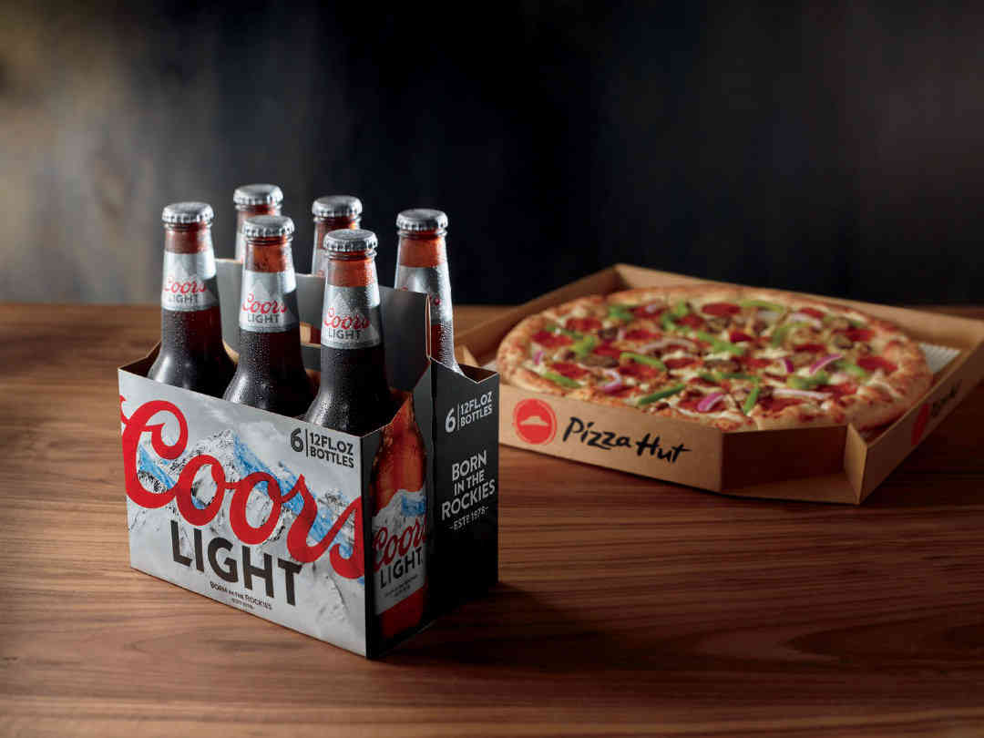 Pizza Hut Coors Light