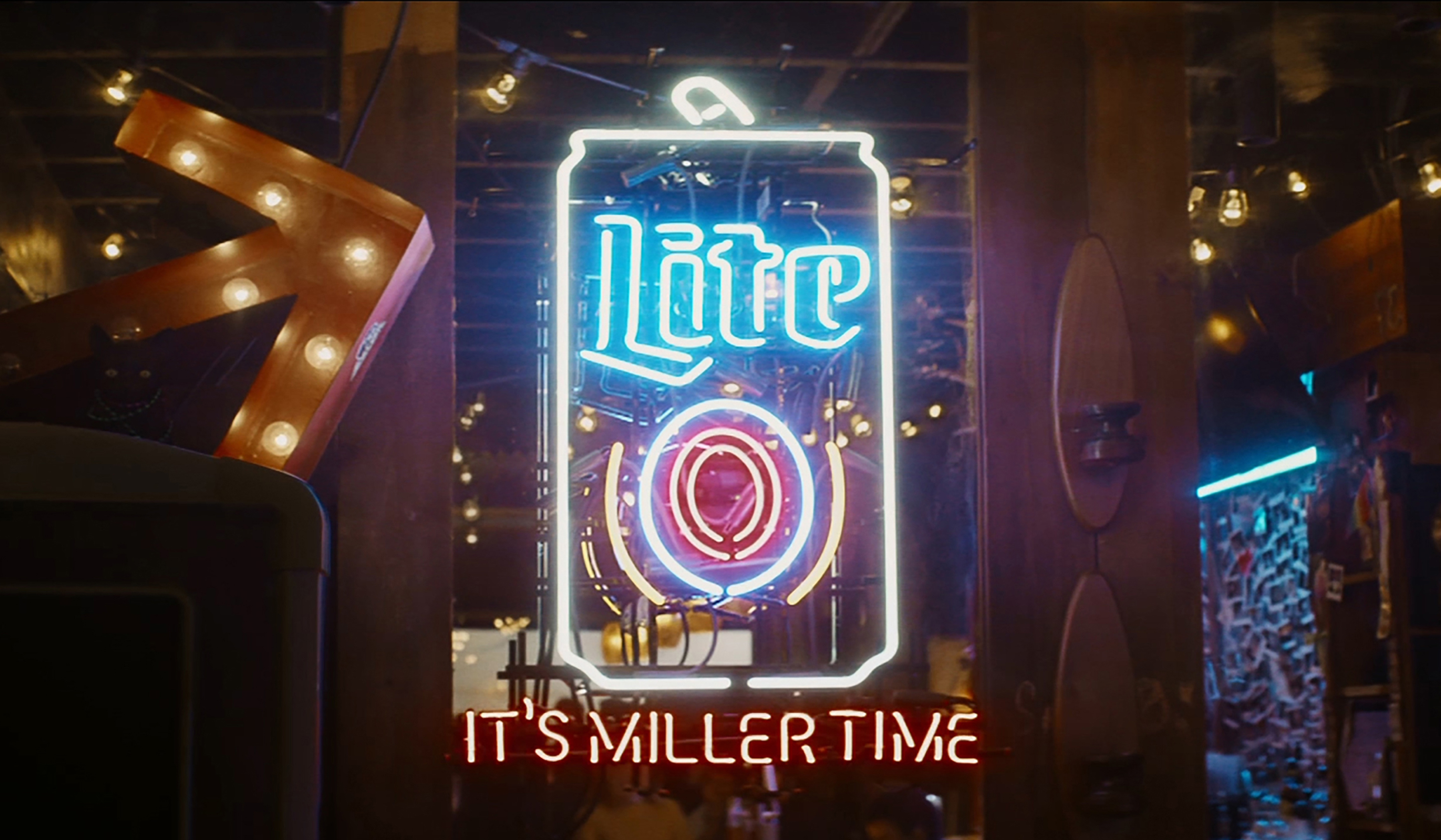 It's Miller Time neon