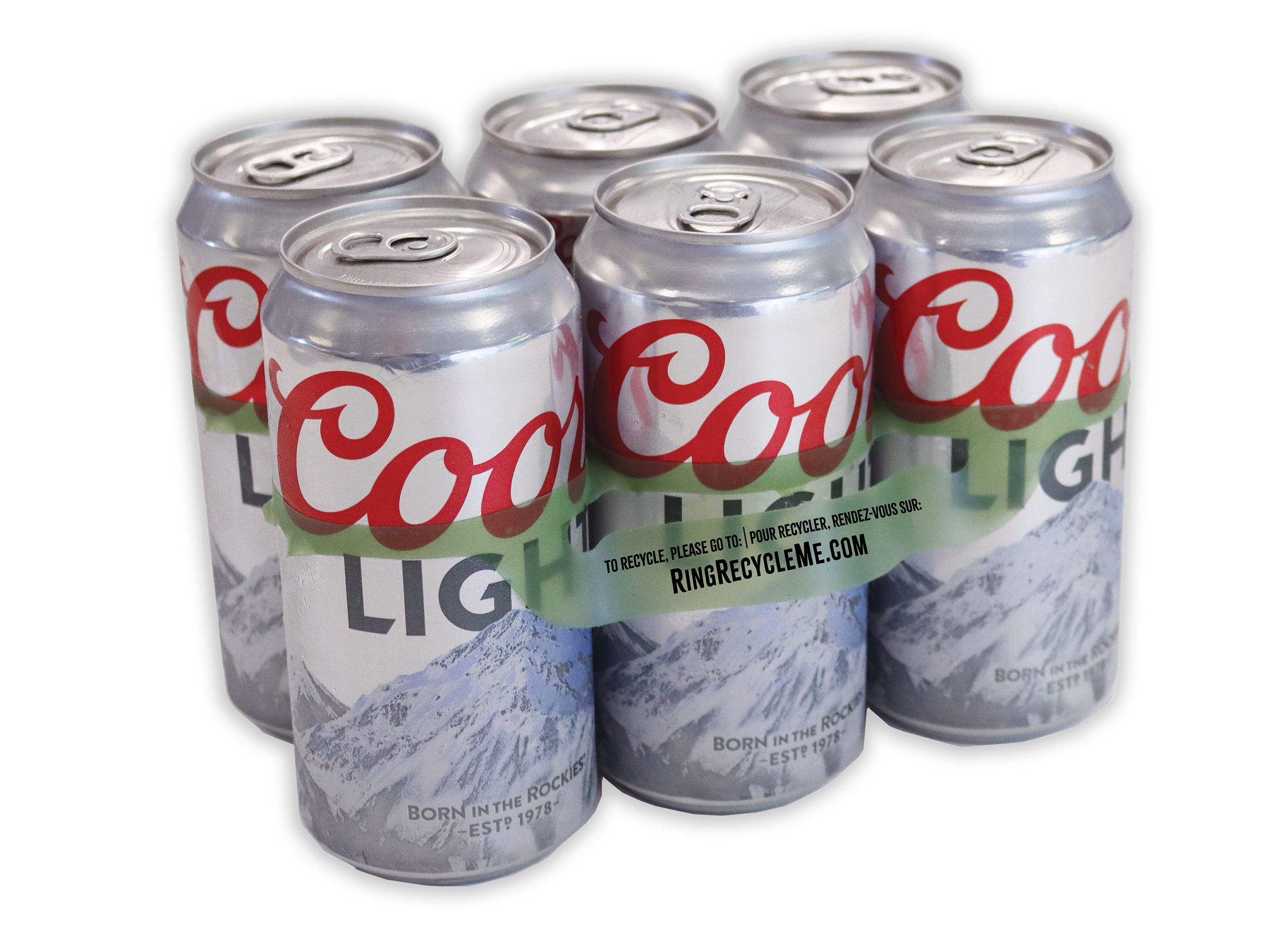 Sustainable Coors Light packaging
