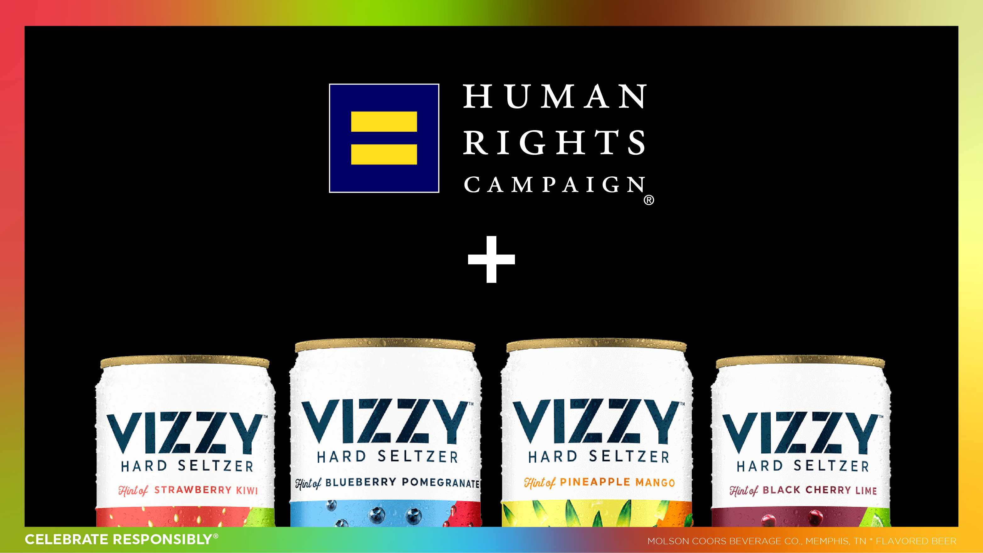 Vizzy Hard Seltzer pledges 1 million to Human Rights Campaign Molson