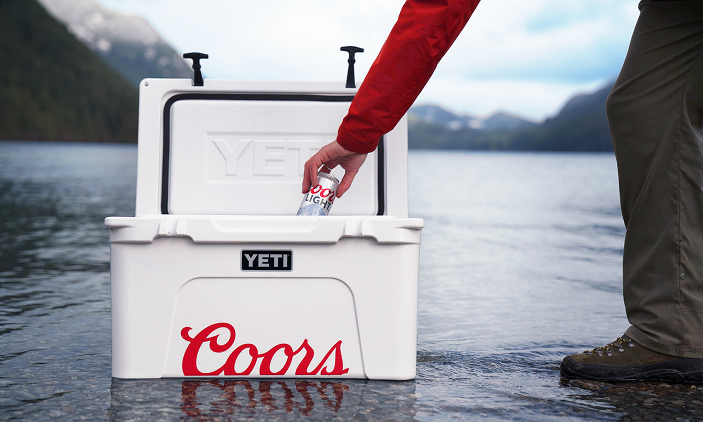 Coors Light Full Color White Yeti Colster - Small Batch Louisiana