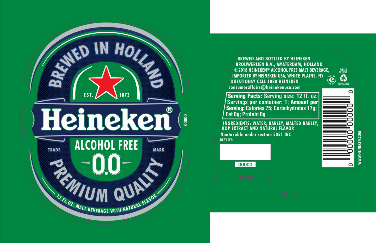 Heineken appears set to release alcohol-free Heineken 0.0 in the U.S