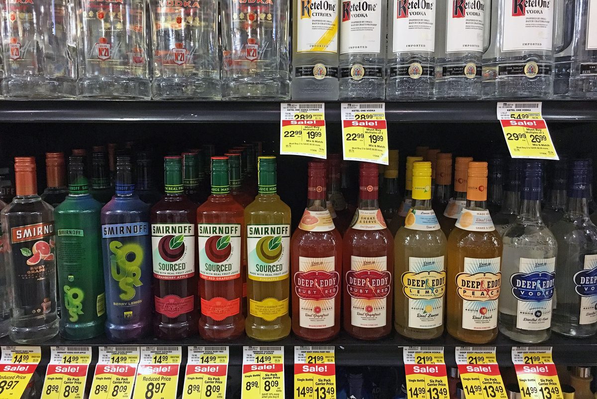 Liquor prices on sale