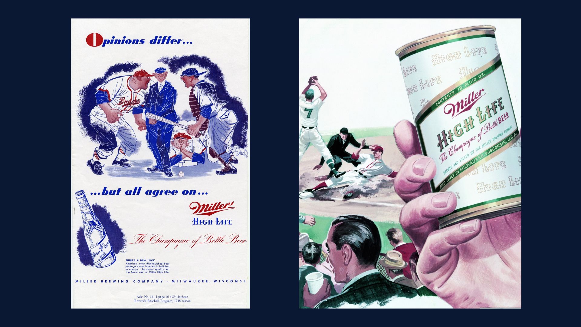 MHL baseball 1950s