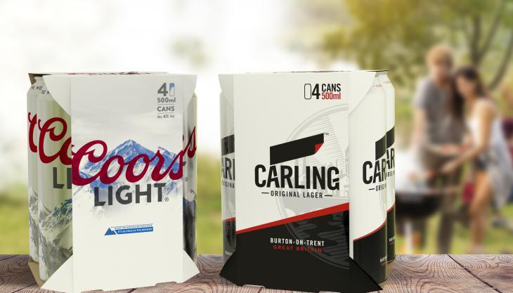 Coors Light and Carling new packaging in the U.K. 