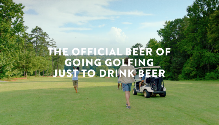 Official Beer of going golfing just to drink beer