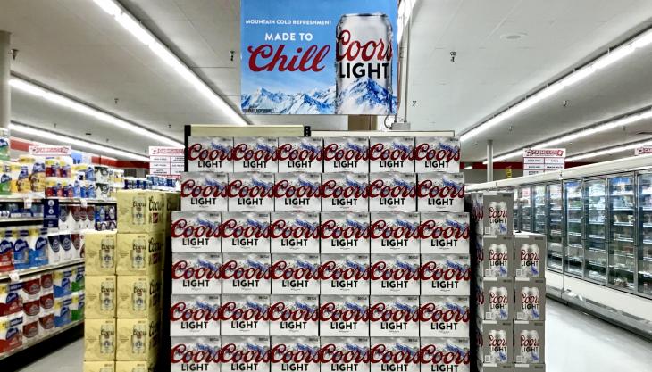 Coors Light display