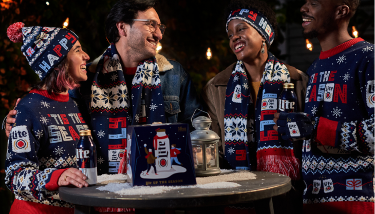 Miller Lights Christmas 2021 Miller Lite Unveils New Line Of 2020 Holiday Knitwear And Packaging Molson Coors Beer Beyond