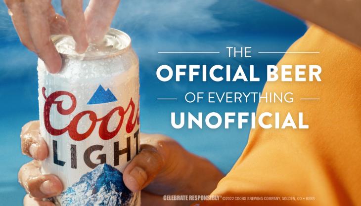 Coors LIGHT バナー ／アメリカンビール販促バナー Coors Light's new ad makes it the official beer of summer's best