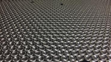 Aluminum cans in Golden, Colo. 