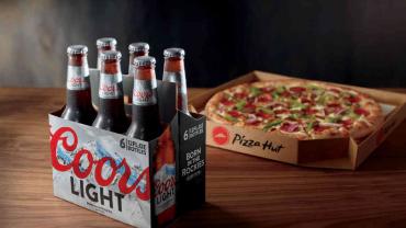 Pizza Hut Coors Light