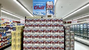 Coors Light display