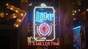 It's Miller Time neon