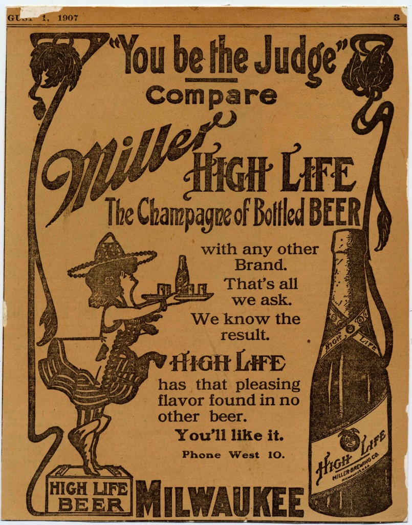 Miller High Life "Champagne of Beers"